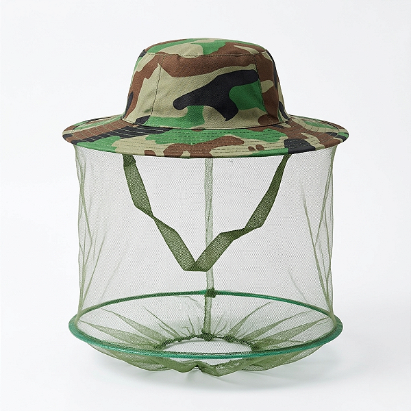Chapéu Anti-Inseto Apicultor Para Abelhas Incetos Protetor Para Camping Ou Pesca
