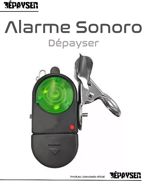 Alarme Sonoro C/ Led Para Varas De Pesca C/ Baterias Inclusa