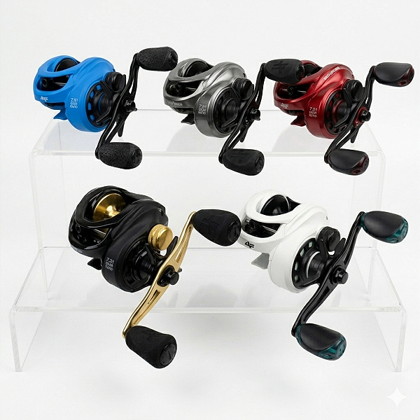 Carretilha V73 Freio 8kg 5+1 Rolamentos Manivela Lado Esquerdo - Albatroz Fishing