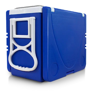 Cooler 5 em 1  Super Térmica Multifuncional c/ Rodinha e Alça c/ 2 Banquetas e 2 Mesas 32 Litros Arqplast
