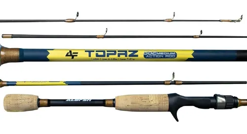 Vara Para Carretilha Albatroz Topaz 1,50m - 6-12lb - 2 Partes