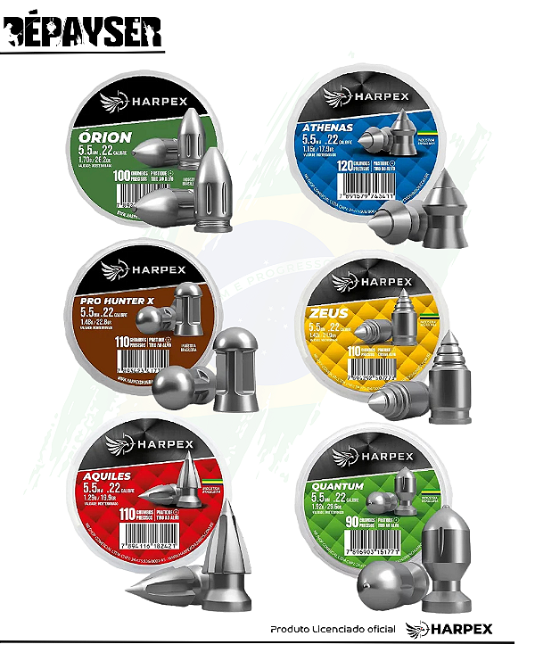 Chumbinho 5.5mm Espingarda De Pressão Carabina Variedades Harpex