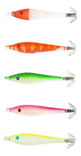 Kit 5 Iscas Artificial Albatroz Zangarilho 5,8cm Com Estojo