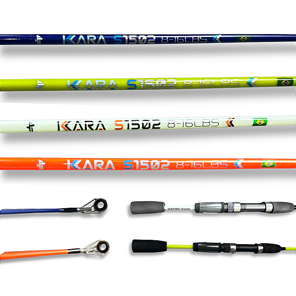 Vara de Pesca Maciça Albatroz Kara 502 1,50m 16lb para Molinete