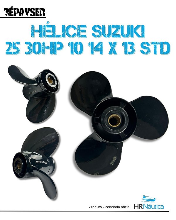 Hélice Suzuki 25 Hp /30 Hp 10 1/4 X 13 - Std Medida Original