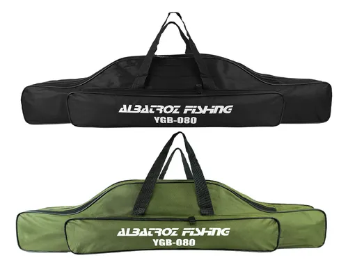 Bolsa Porta Varas Semirigido 80cm Albatroz Ygb-080 Cor Preta e Verde