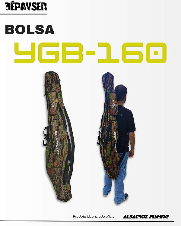 Bolsa Porta Varas Camuflada Albatroz Fishing (1,60m) Ygb-160