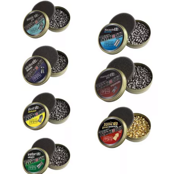 Caixinha Chumbinho Technogun 5.5mm 125un Variedades