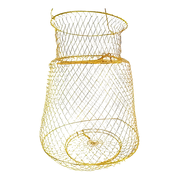 Samburá De Arame Galvanizado Viveiro Para Pesca Com Molas