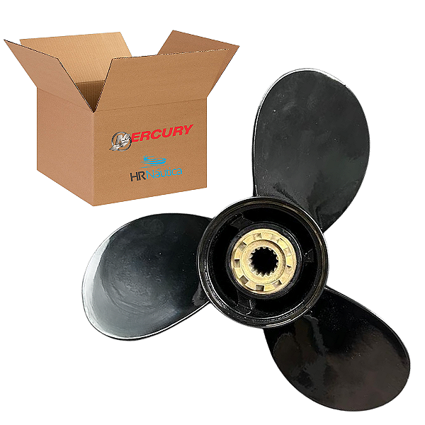 Hélice para Motor de Popa Mercury 125hp 13 1/4 X 17 - HR Náutica
