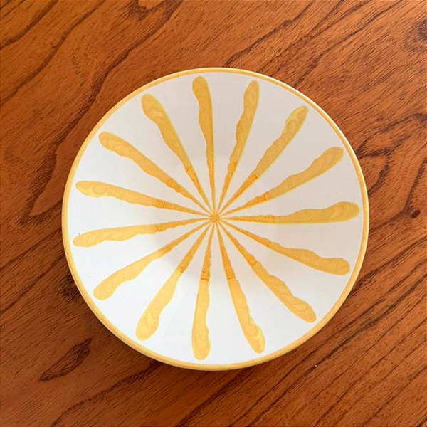 Prato Fundo Piuma Amarelo