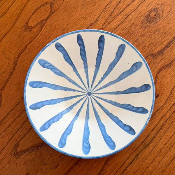 Prato Fundo Piuma Azul