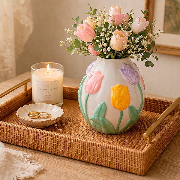 Bandeja Decorativa Refine - 4 x 45 x 30 cm