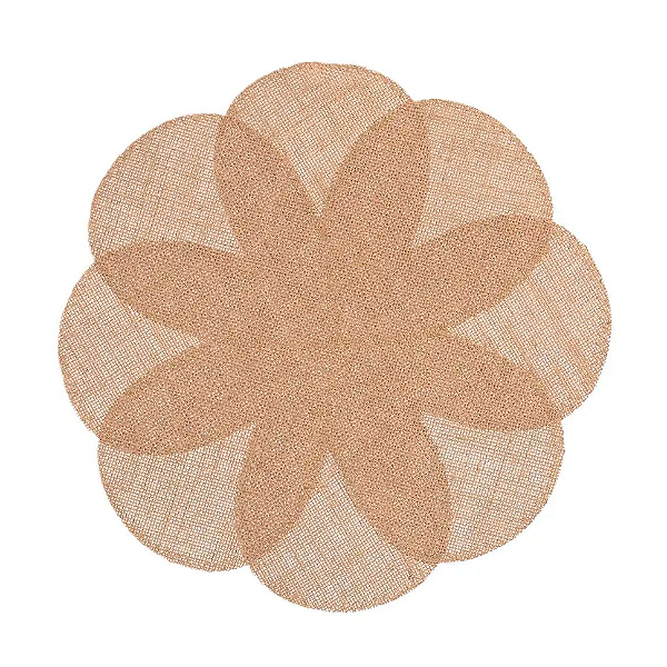 Jogo Americano Juta Flower Bege - 38 cm