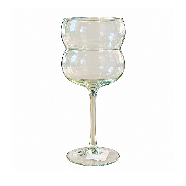 Taça Vidro Orgânica Verde - 300 ml
