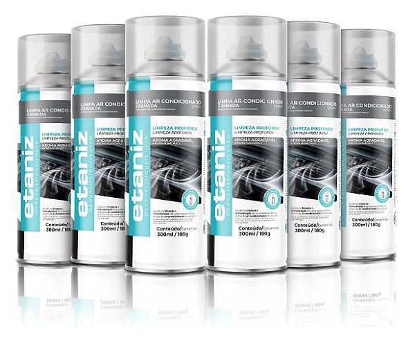 Higienizador Limpa Ar Condicionado Automotivo Etaniz 300ml