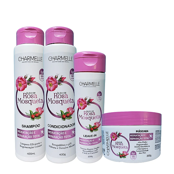 Kit Óleo De Rosa Mosqueta - Charmelle Cosméticos