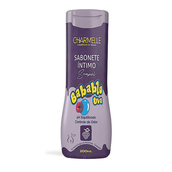 Sabonete Íntimo Sensual Babablu Uva 200 ml - Charmelle Cosméticos