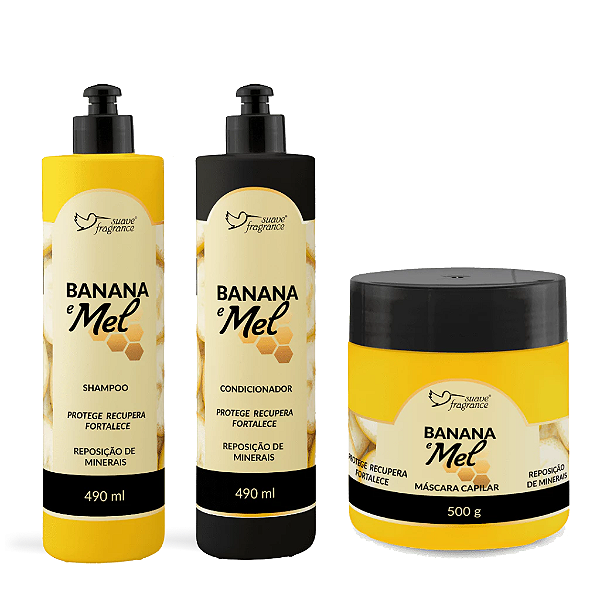 Kit Banana e Mel Capilar - Suave Fragrance