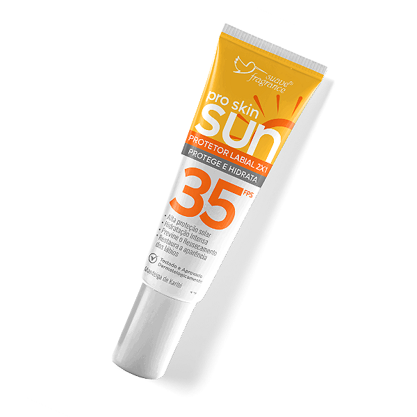 Pro Skin Sun - Protetor Solar Labial FPS 35 com 30g - Suave Fragrance