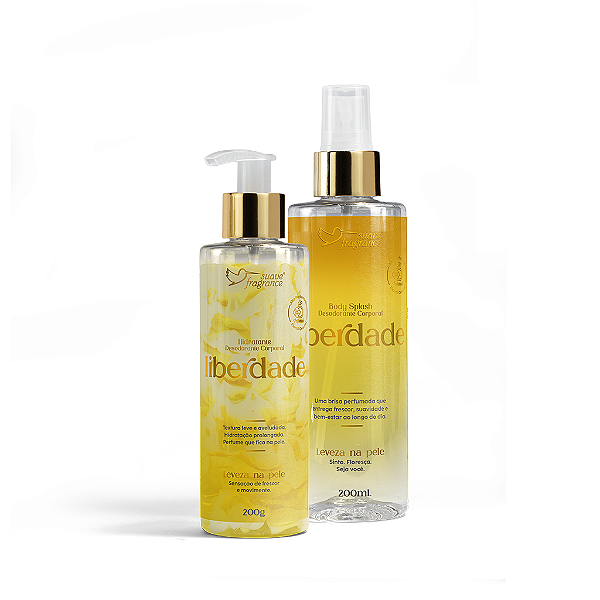 Kit Body Splash + Hidratante Liberdade - Suave Fragrance