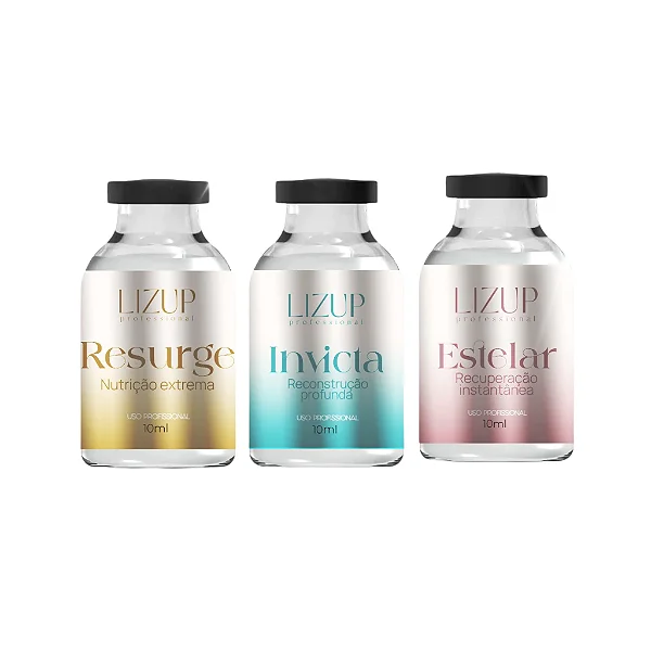 Kit Cronograma Capilar Liquido 3 Passos - LizUp