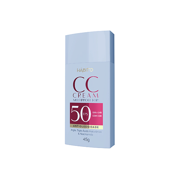 CC Cream Multiprotetor FPS 50 - Bege Médio - Hábito Cosméticos