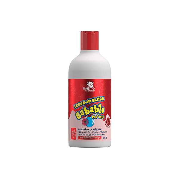 Leave-In Babablu Morango - Hábito Cosméticos