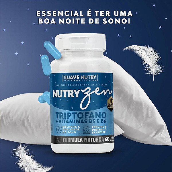 Nutry Zen - 60 Cápsulas - Suave Nutry Suplementos