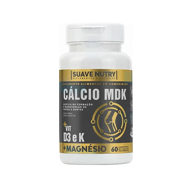 Cálcio MDK - 60 Cápsulas - Suave Nutry Suplementos