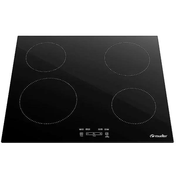 Cooktop Mueller 4 Bocas de Indução com Turbo MCI014BG1 220V
