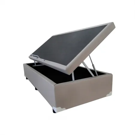 Cama Box Baú Solteirao Corino 108x198x42