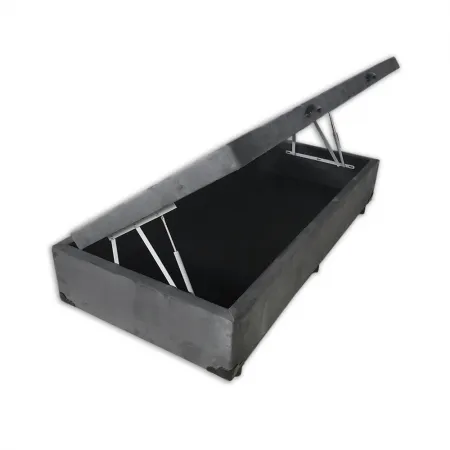 Cama Box Baú Solteirao Suede 108x198x42