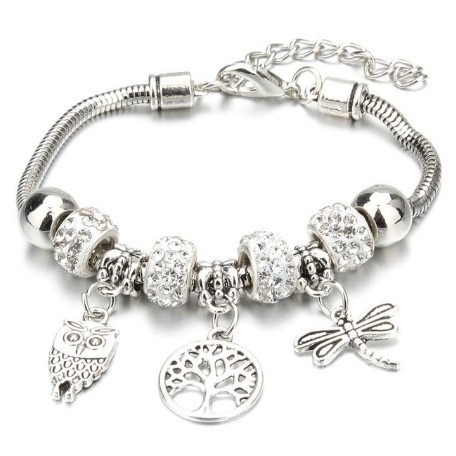 PULSEIRA ESTILO DE BERLOQUES COM PEDRAS DE ZIRCONIA