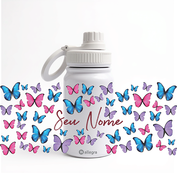 Garrafa Térmica Custom Baby 350ml - Butterfly Colors