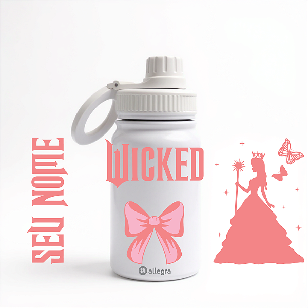 Garrafa Térmica Custom Baby 350ml - Wicked Rosa