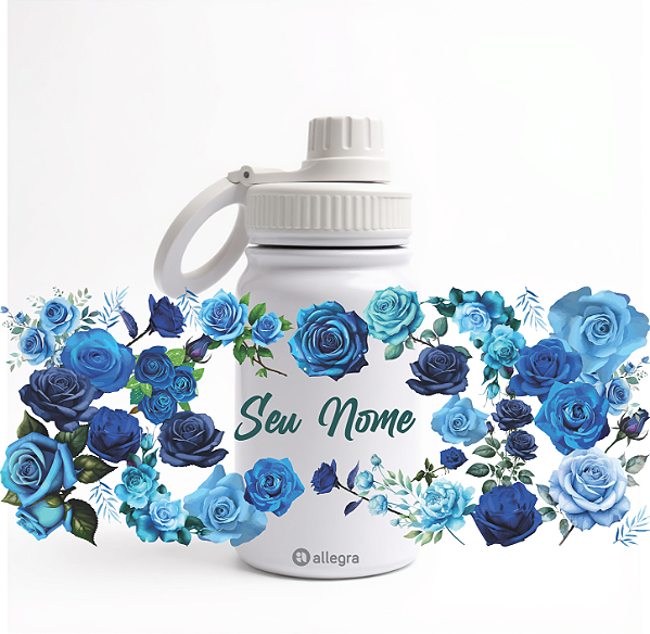 Garrafa Térmica Custom Baby 350ml - Rosa Azul