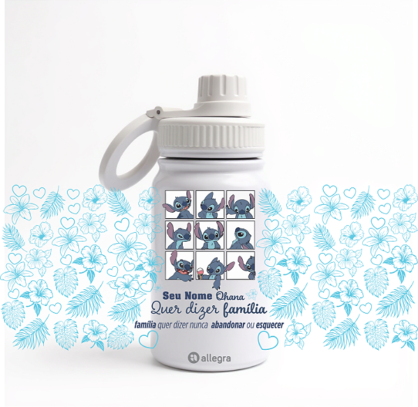 Garrafa Térmica Custom Baby 350ml - Ohana quer dizer família