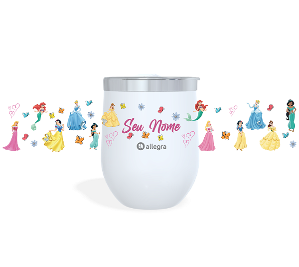 Cuia Térmico Custom Little 360ml - Princesas