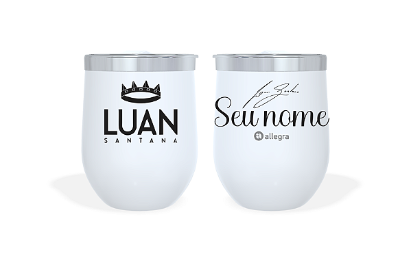 Cuia Térmico Custom Little 360ml - Luan Santana Autografo - Só para fãs
