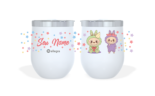 Cuia Térmico Custom Little 360ml - Labubu