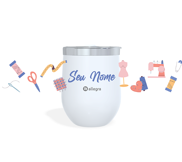 Cuia Térmico Custom Little 360ml - Costura