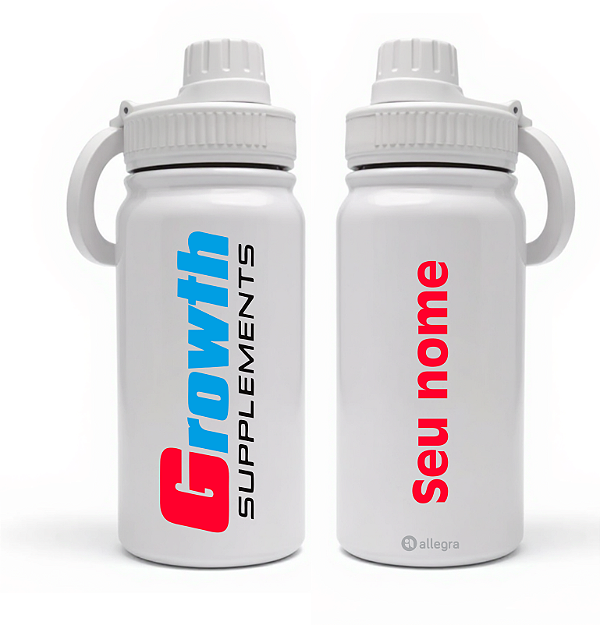 Garrafa Térmica Custom Life 600ml - Growth Supplements