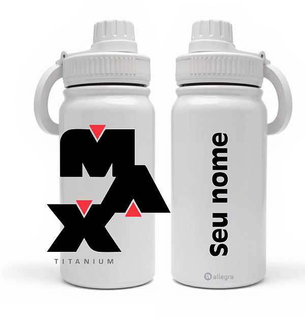 Garrafa Térmica Custom Life 600ml - Max Titanium