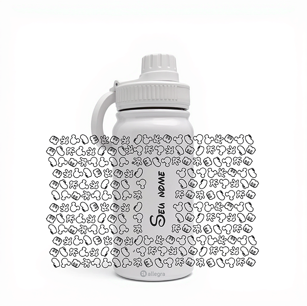 Garrafa Térmica Custom Life 600ml - Disney Icons