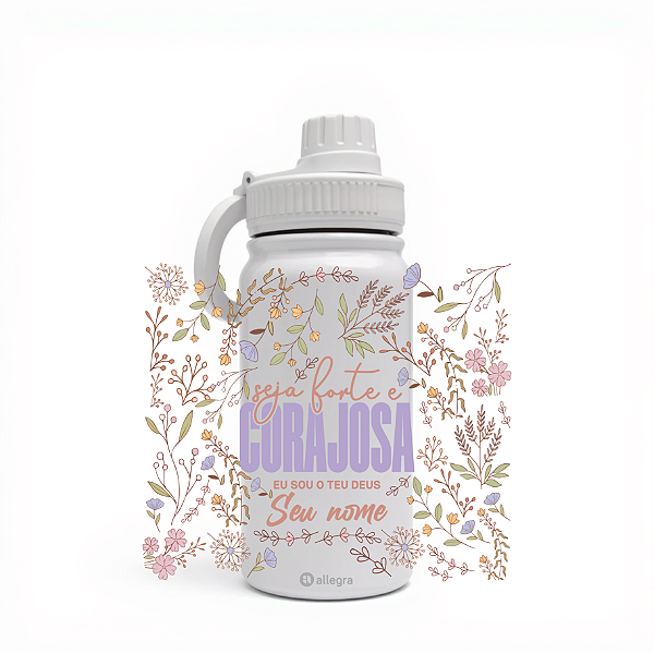 Garrafa Térmica Custom Life 600ml - Eu Sou o Teu Deus