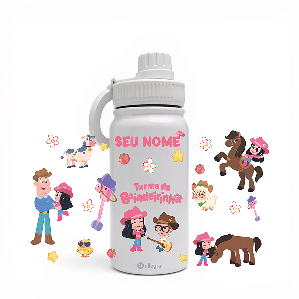 Garrafa Térmica Custom Life 600ml - Boiadeirinha Kids