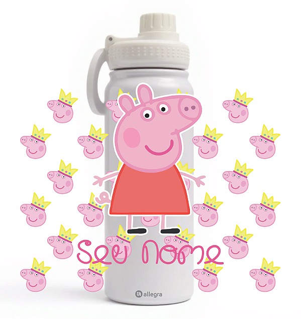 Garrafa Térmica Custom Ice 800ml - Peppa Pig