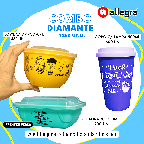 COMBO DIAMANTE COPO500TP + BOWL750TP + QUAD750