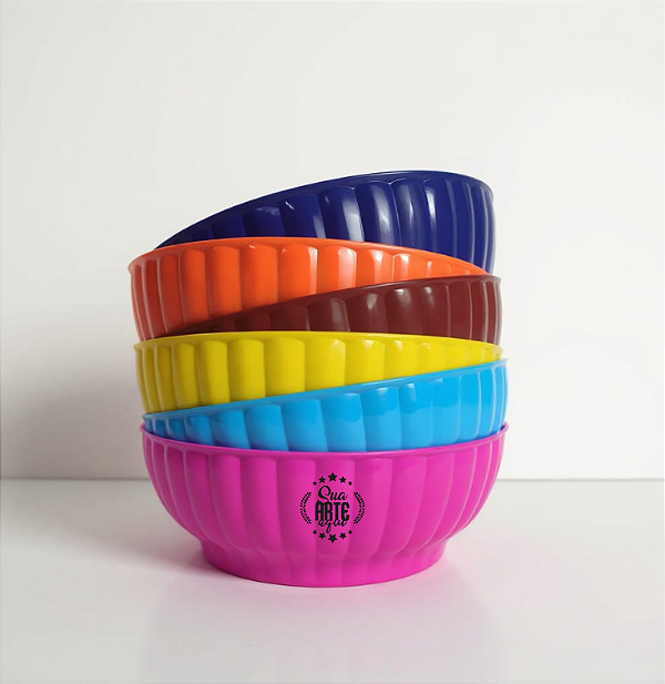 SALADEIRA 1500ML - Personalizada com SUA LOGO + FRASE